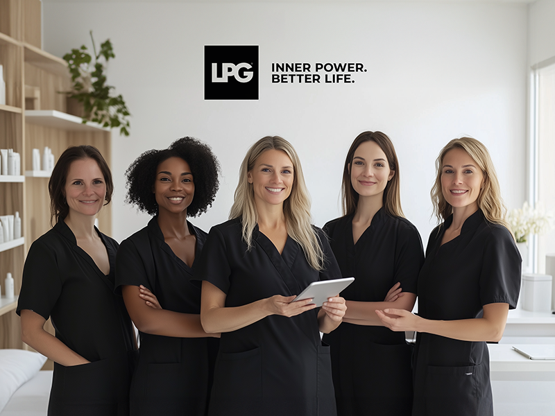 Ilustración de un vídeo de formación LPG® visto en un ordenador